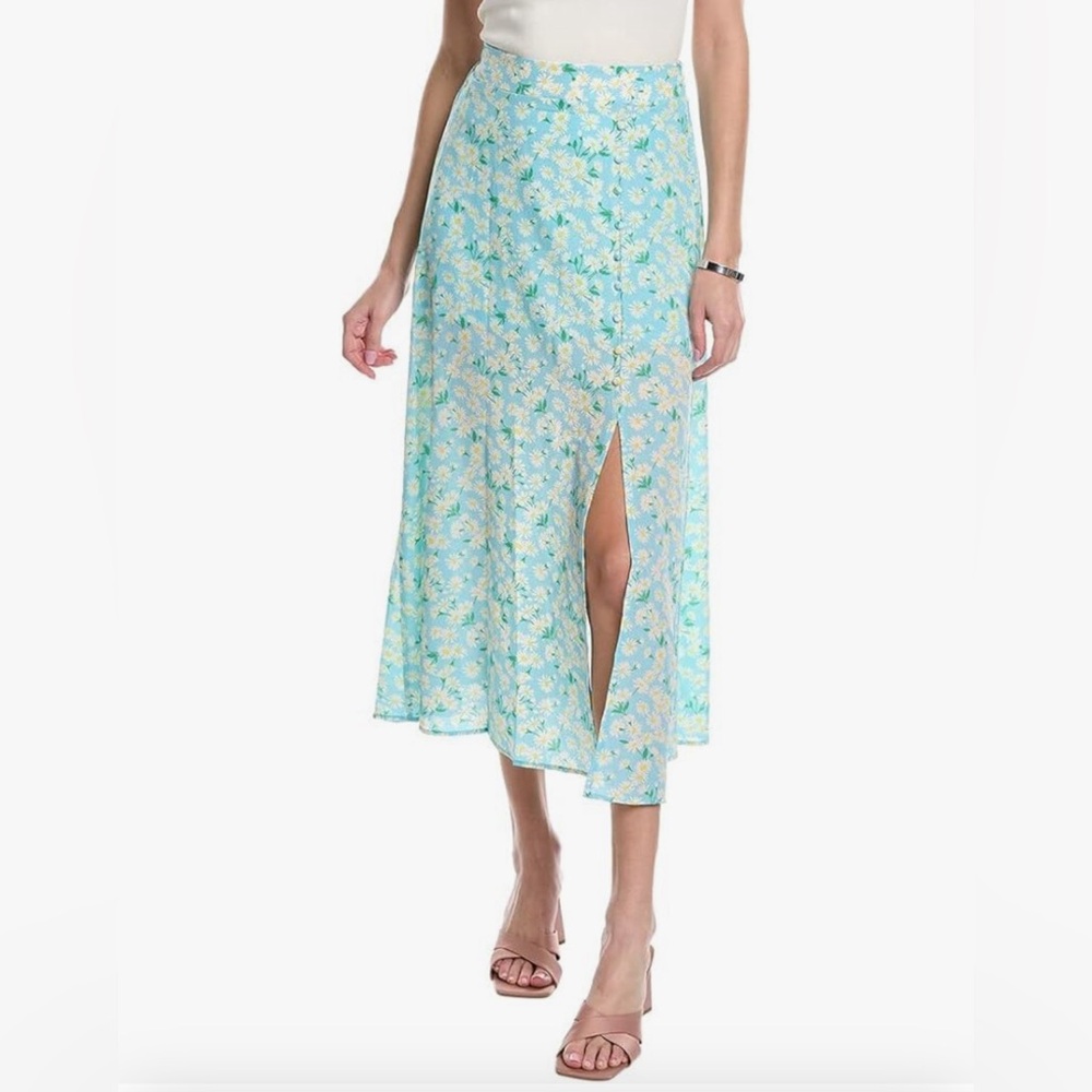 BCBGeneration Women's Relaxed Straight Fit Side Slit Maxi Skirt